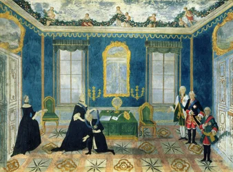 Katharina II. ruft Kanzler Alexey Bestuzhev-Ryumin an den Hof zurück
